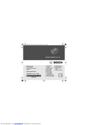 Bosch GBA 36 V 6.0 Ah Hw-D Professional Originalbetriebsanleitung