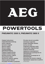 AEG PNEUMATIC 3600 X Originalbetriebsanleitung