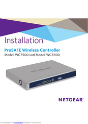 NETGEAR ProSafe WC7600 Installationsanleitung