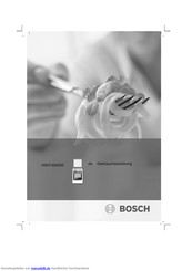 Bosch HSV745020E Gebrauchsanleitung