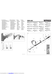 ATIKA KSH 600 Montage- Und Bedienungsblatt