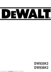 DeWalt DW935K2 Anleitung