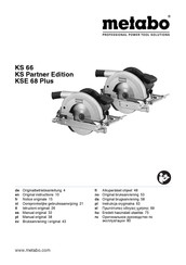 Metabo 00545 Originalbetriebsanleitung
