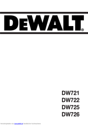 DeWalt DW725 Anleitung