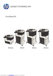 HP Enterprise LASERJET M725dn Kurzanleitung