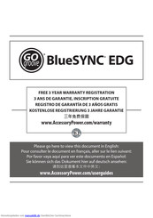 Go groove BlueSYNC EDG Bedienungsanleitung