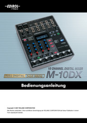 Edirol M-10DX Bedienungsanleitung