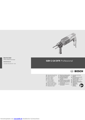 Bosch GBH 2-24 DFR Professional Originalbetriebsanleitung