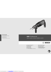 Bosch GBH 2-26 E Professional Originalbetriebsanleitung