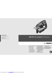 Bosch GBH 36 V-LI Professional Originalbetriebsanleitung