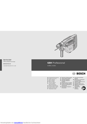 Bosch gbh 4 dfe Professional Originalbetriebsanleitung