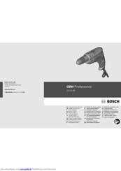 Bosch GBM 10 RE PROFESSIONAL Originalbetriebsanleitung