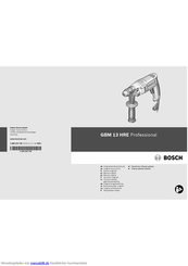Bosch GBM 13 HRE PROFESSIONAL Originalbetriebsanleitung