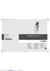 Bosch GDB 2500 WE Professional Originalbetriebsanleitung