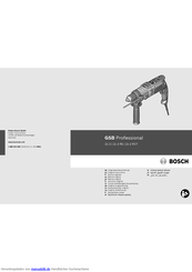 Bosch gsb 21-2 rct Professional Originalbetriebsanleitung