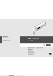 Bosch gwb 7,2 ve Professional Originalbetriebsanleitung