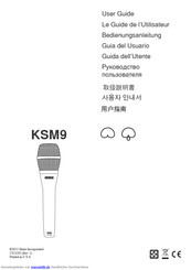 Shure KSM9 Bedienungsanleitung