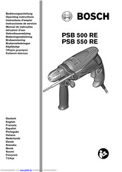 Bosch PSB 550 RE Bedienungsanleitung