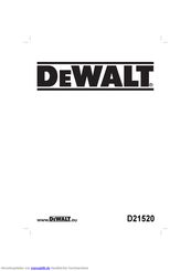 DeWalt D21520 Handbuch
