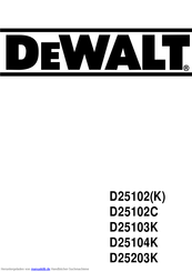 DeWalt D25103K Handbuch