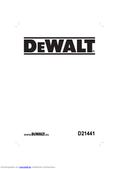 DeWalt D21441 Handbuch