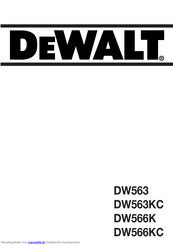DeWalt DW563 Handbuch