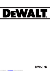 DeWalt dw567k Handbuch