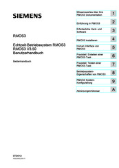 Siemens RMOS3 Bedienungsanleitung