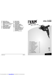 Ferm FPD-13/500 Gebrauchsanweisung