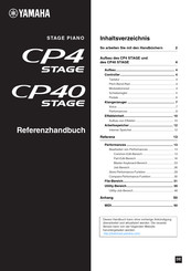 Yamaha CP4 STAGE Referenzhandbuch
