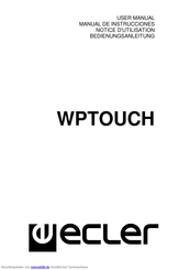 Ecler WPTOUCH Bedienungsanleitung