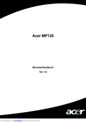 Acer Acer MP120 Benutzerhandbuch