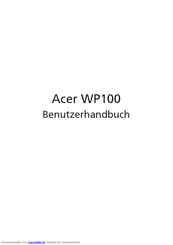 Acer Acer WP100 Benutzerhandbuch