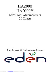 Eden HA2000Y Installationsanleitung Und Bedienungsanleitung