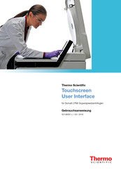 Thermo Electron Touchscreen user interface Gebrauchsanweisung