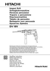 Hitachi dv 18v Bedienungsanleitung