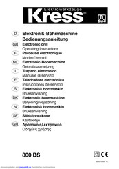 Kress 800 bs Bedienungsanleitung