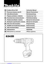 Makita 6343d Betriebsanleitung