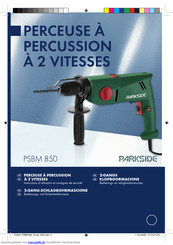 Parkside PSBM 850 Bedienungs- Und Sicherheitshinweise