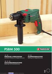 Parkside PSBM 500 Bedienungs- Und Sicherheitshinweise