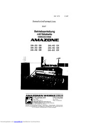 Amazone D8-30 ER Betriebsanleitung