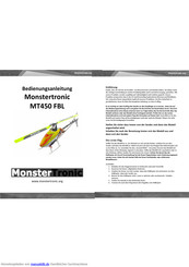 Monstertronic MT450 FBL Bedienungsanleitung