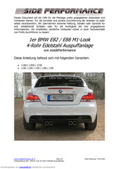 BMW E88 M1-Look Anleitung