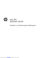HP DESIGNJET L28500 Installationshandbuch