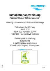 Behncke KstW 200 Kompakt Junior Installationsanleitung