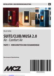 MCZ MUSA 2.0 Installationsanleitung