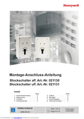 Honeywell aP Montage, Anschluss, Anleitung