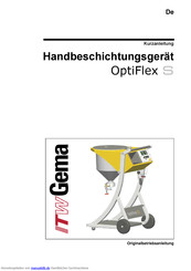 ITW Gema OptiFlex S Kurzanleitung
