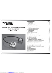 ROBBE-Futaba F 1244 Einbauanleitung Und Betriebsanleitung