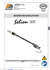 pellenc Selion T150-200 Bedienungsanleitung